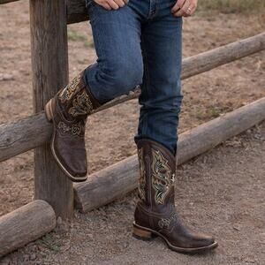 Korwin Men's Bull Rider Leather Cowboy Boots NIB